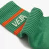 Calcetines icónicos Algodón Verde Blanco Naranja