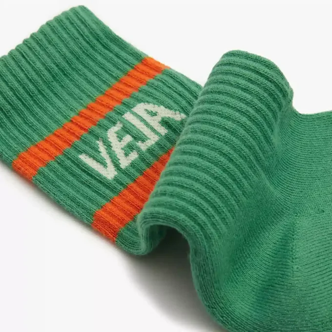 Calcetines icónicos Algodón Verde Blanco Naranja