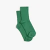 Calcetines para todos los días de algodón verde medio