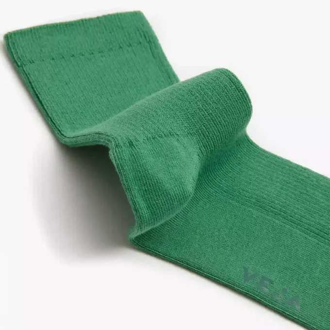 Calcetines para todos los días de algodón verde medio
