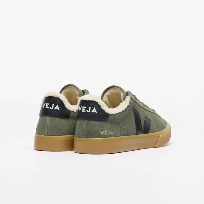 Campo Fured Suede Mud Black Natural