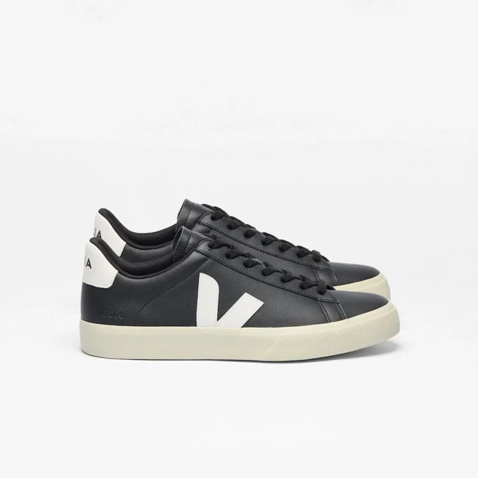 Campo Leather Black White