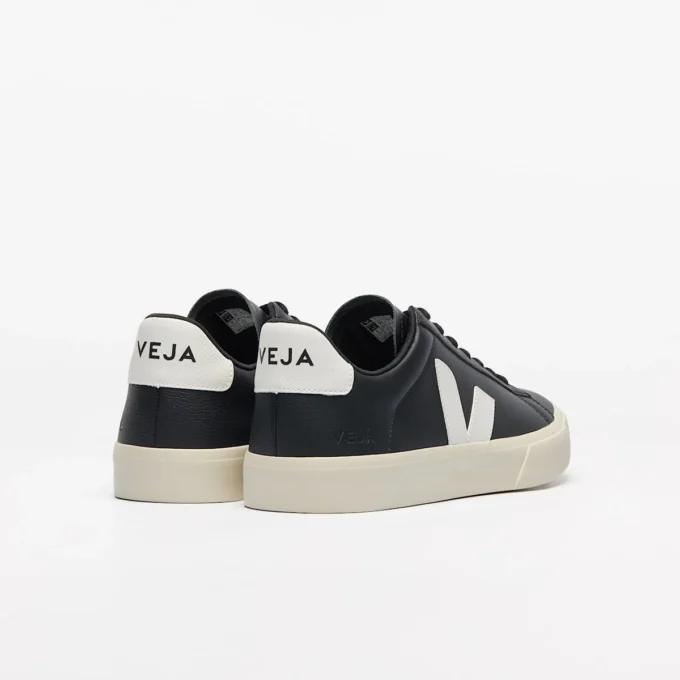 Campo Leather Black White