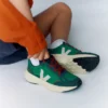 Cordones elásticos Canary Alveomesh Emeraude Pierre