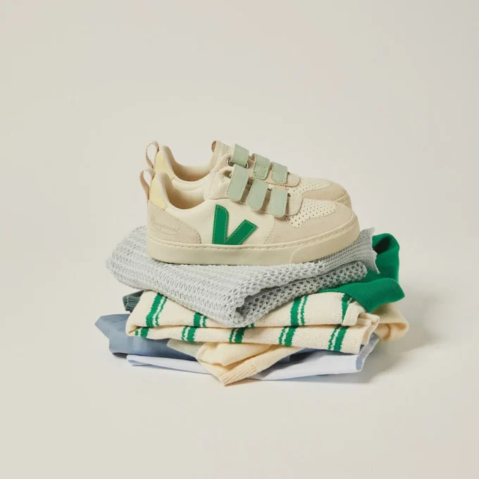 Cuero V-10 Veja X Bonpoint Pure Emeraude