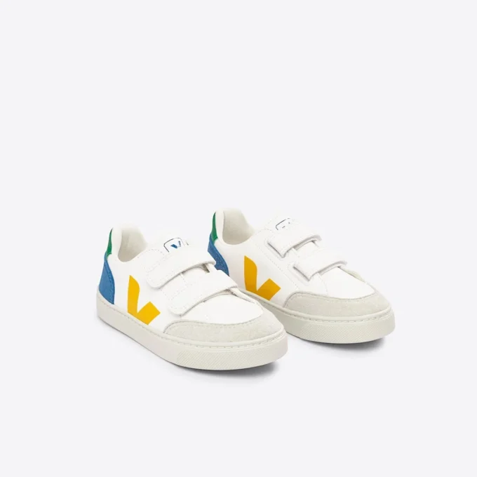 Cuero V-12 blanco multicolor índigo Cuero V-12 blanco multicolor índigo