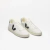 V-10 Cuero Blanco Negro V-10 Cuero Blanco Negro
