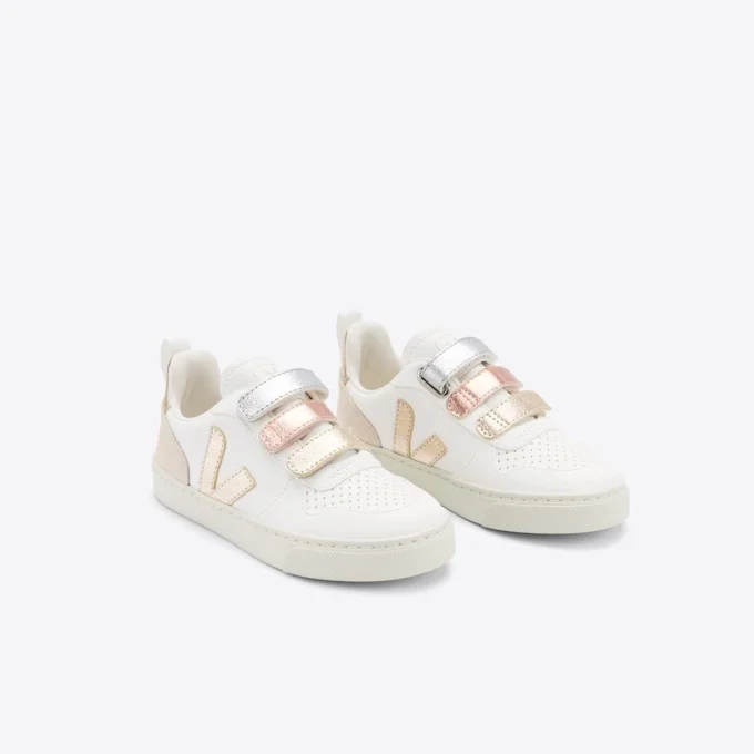 V-10 Leather Multico White Shiny