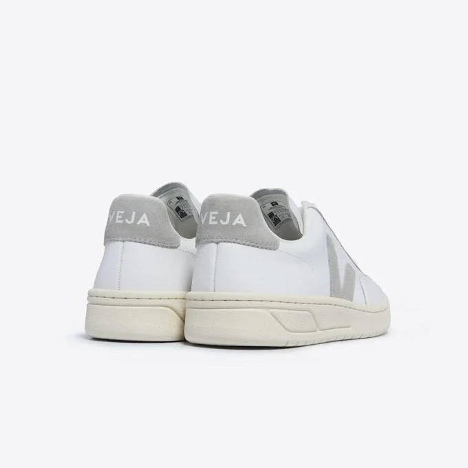 V-12 Cuero Blanco Gris claro