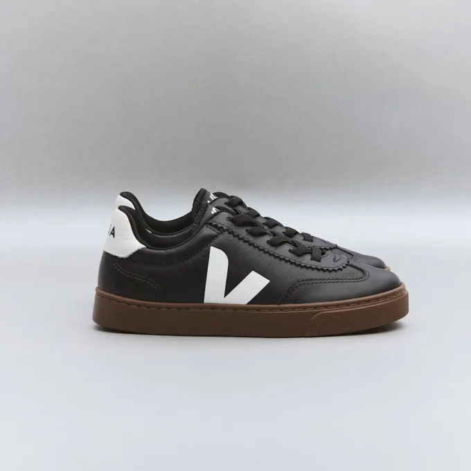 Volley Cordones elásticos Cuero Negro Blanco Corteza Volley Cordones elásticos Cuero Negro Blanco Corteza