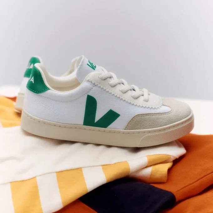 Volley Cordones elásticos Lona Blanco Esmeralda