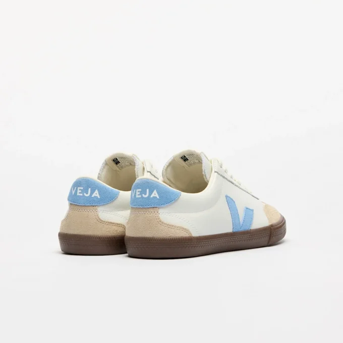 Volley Leather Blanco Aqua Bark Volley Leather Blanco Aqua Bark