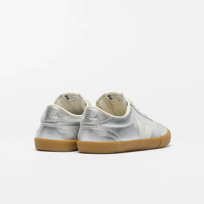 Volley Leather Silver White Natural Volley Leather Silver White Natural